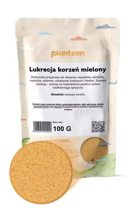 Lukrecja korzeń mielony. 100g